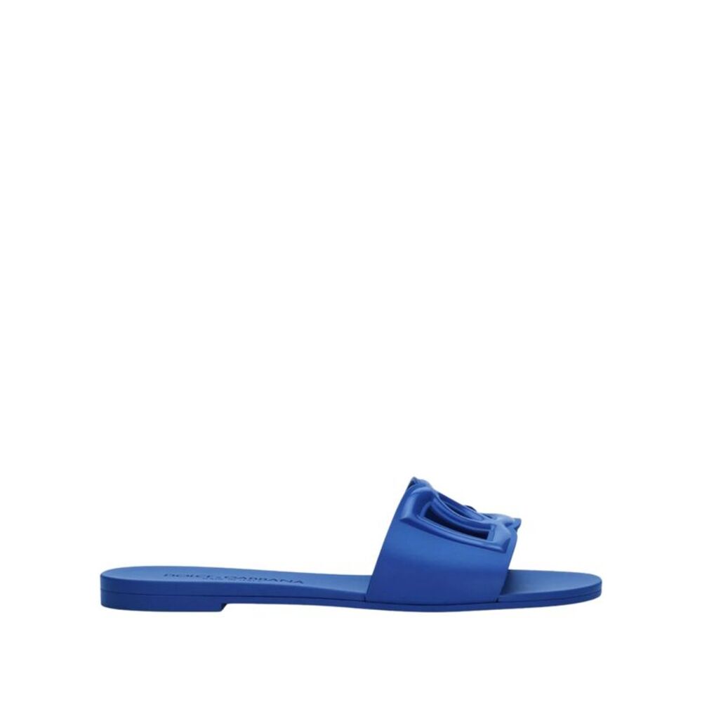 Dolce&Gabbana Women Dg Logo Rubber Beachwear Slide Sandals